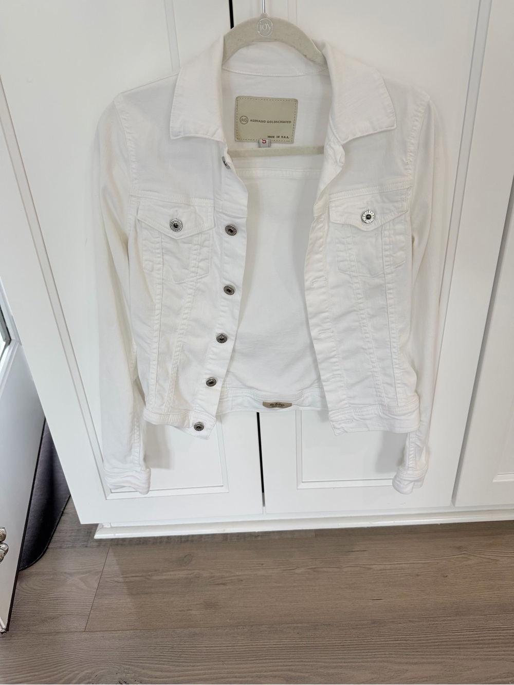 White Denim Jacket - Classic Women's Jean Coat